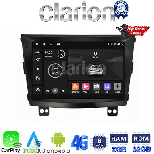 Clarion Sistem Audio Auto pentru Ssangyong Tivoli 2015 > 2019 (Bluetooth/USB/WiFi/GPS/Apple-Carplay/Android-Auto)