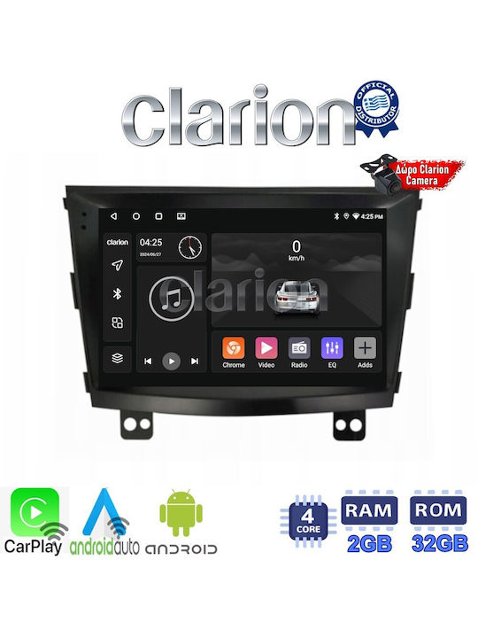 Clarion Auto-Audiosystem für Ssangyong Tivoli 2015 > 2019 (Bluetooth/USB/WiFi/GPS/Apple-Carplay/Android-Auto)