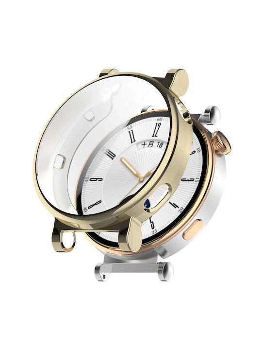 Най-добрите аксесоари силиконов калъф златен Huawei Watch GT 4 41mm