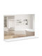 Kleankin Rectangular Bathroom Mirror made of Particle Board with Shelf 60x12cm White