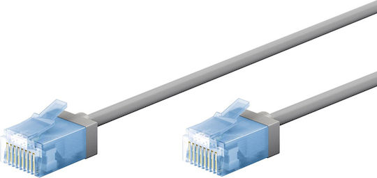 Goobay U/UTP Cat.6a (Gigabit) Network Cable Ethernet 1m Gray