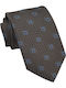 Brown Blue Beige Pattern Tie 6/7.5cm
