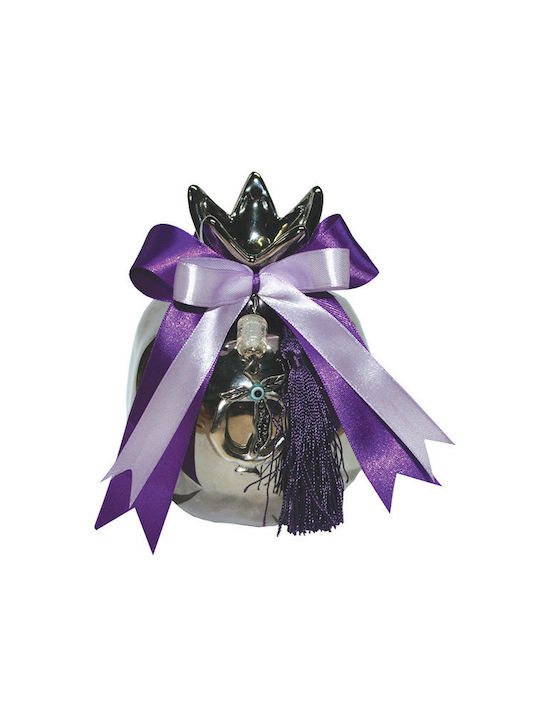Marhome Tischplatte Glücksbringer Granatapfel Silver Keramik 11x13cm 1Stück 82922
