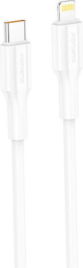 Foneng USB-C to Lightning Cable 27W Λευκό 1m