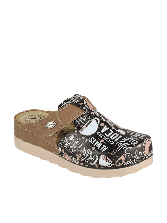 Vesna Damen Anatomisch Clogs Braun