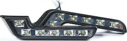 Autoline Rectangle Daytime Running Lamps Car LED Universal 12V 16cm 2pcs