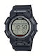 Casio G-shock Ψηφιακό Ανδρικό Ρολόι Χρονογράφος Μπαταρίας με Μαύρο Καουτσούκ Λουράκι
