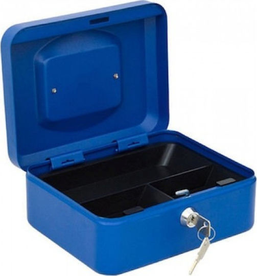 Cash Box with Lock Blue 83002MCB49CL