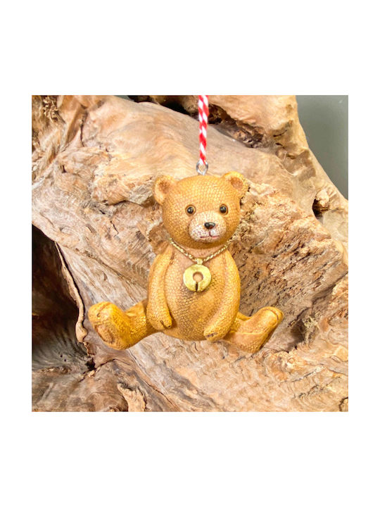 Hanging Ornament Bear Ceramic Brown