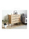 Συρταριέρα Κρεβατοκάμαρας Berwyn 1818 Light Wood Color 80x40x80cm