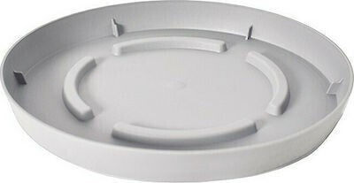 Atmosphera Floral Pot Plate Floral White White 0100D23FW