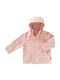 Waterproof Kids' Casual Jacket with Lining & Hood Pink