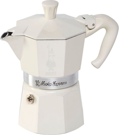Bialetti Moka Express 3tz 0001007 Μπρίκι Espresso Ασημί