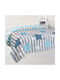 Reversible Quilt Blue Stars
