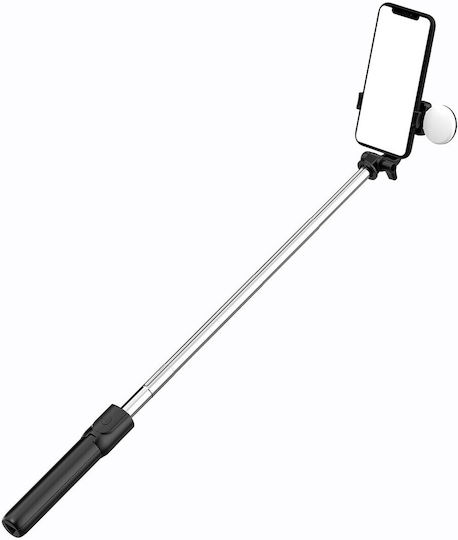 Hurtel Wr1yxs Selfie Stick με Bluetooth / Τηλεχειριστήριο Μαύρο
