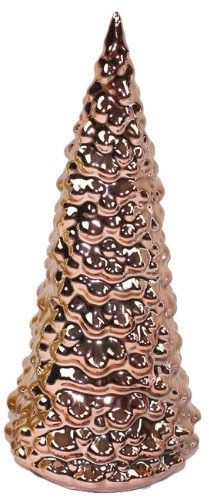 Christmas Decorative Ceramic Tree 16.5cm Rose Gold