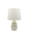 Ankor Ceramic Table Lamp for Socket E14 with Beige Shade and Base