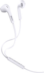 Jes 001021005 In-ear Handsfree Headphones with Connector 3.5mm White