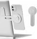 Magnetic Desk Stand for Mobile in Silver color