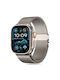 Tech-Protect Milano Strap Armband Rostfreier Stahl Silber (Apple Watch 44/45/46mm/Ultra 49mm)