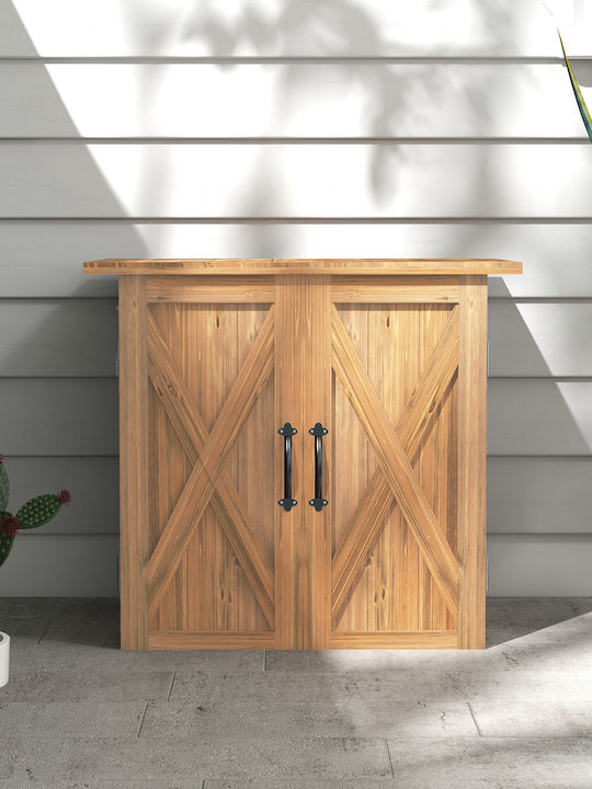 Wooden Garden Shed L0.77xW0.55xH0.72m