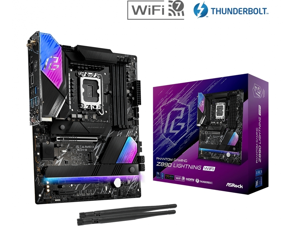 ASRock Z890 Lightning WiFi Motherboard ATX με Intel 1851 Socket