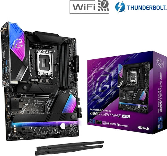 ASRock Z890 Lightning WiFi Motherboard ATX with Intel 1851 Socket