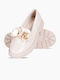 Kinder-Mokassins Beige