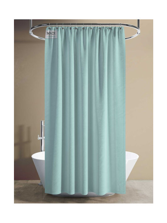 Madi Shower Curtain 180x180cm Turquoise