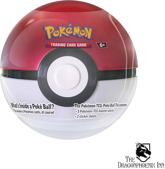 Nintendo Pokeball Tin 2024 Paradox Rift Tin Κόκκινο-Λευκό Διάφορα Σχέδια