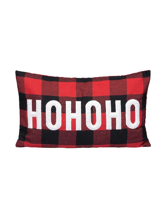 Madi Weihnachtsdekoratives Kissen Rechteckig Rot 30x50cm