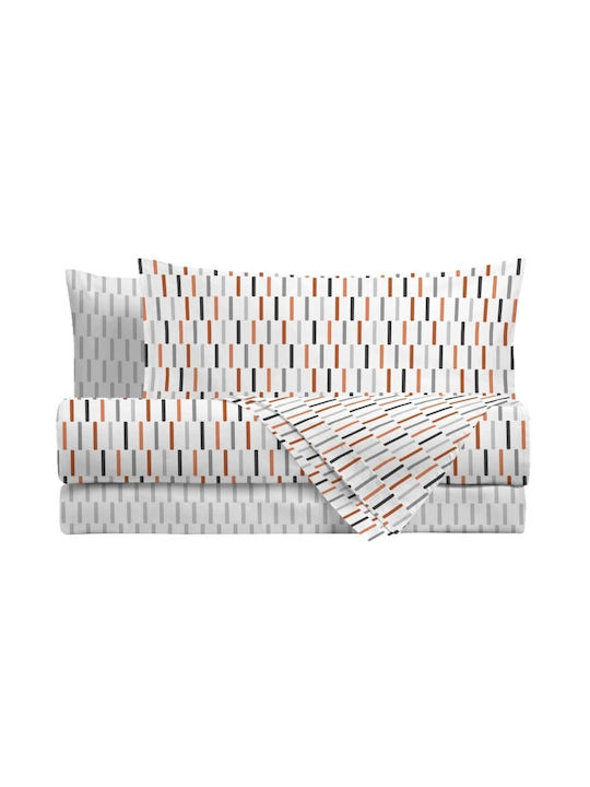 Amo La Casa Sheet Sets Queen with Elastic 170x200cm. Caramel 4pcs