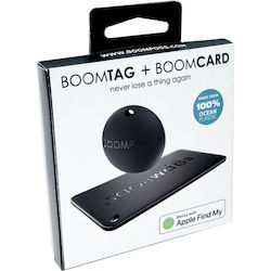 Boompods Boomtag & Boomcard Pack Съвместим С Apple Find My Черен Boompods Boomtag & Boomcard Pack Съвместим С Apple Find My Черен