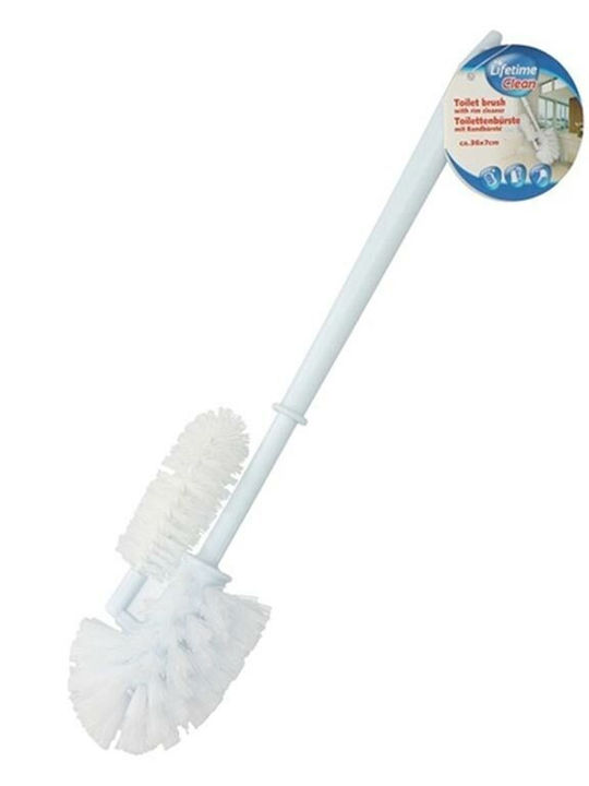 Lifetime Clean Пластмаса Резервна четка за банята на Пингал Бял