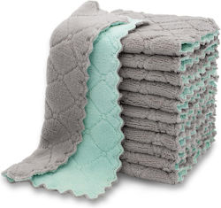 Lavete de Curățare cu Microfibre Utilizare generală Gri 25x25buc 10buc Lavete de Curățare cu Microfibre Utilizare generală Gri 25x25buc 10buc