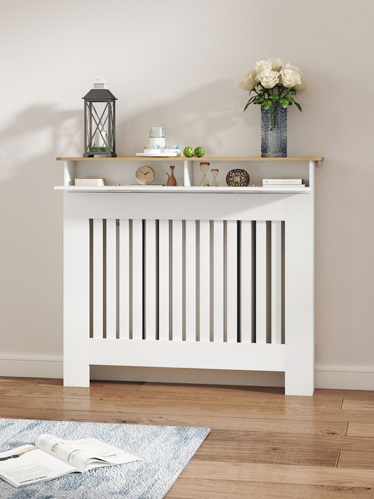 HomCom HomCom Heizkörperabdeckung aus MDF Weiß 112x19x97cm