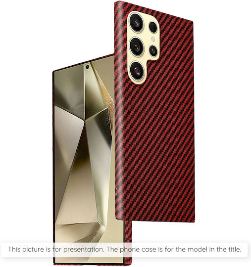 Techsuit Carbonite Fibershell Back Cover Silicone Red (Nothing CMF Phone 1)