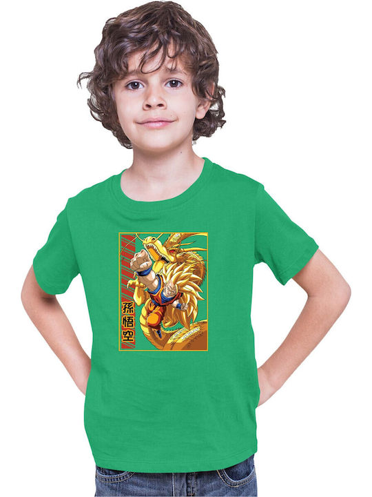 Kid T-shirt Dragon Ball Z Tralala Goku Ssj 01 G...