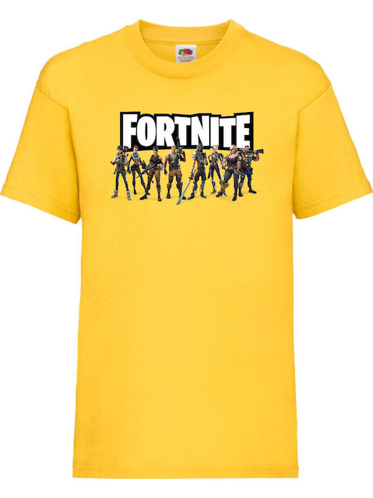 Kid T-shirt Epic Games Tralala Battle Royale Fortnite 7 Yellow
