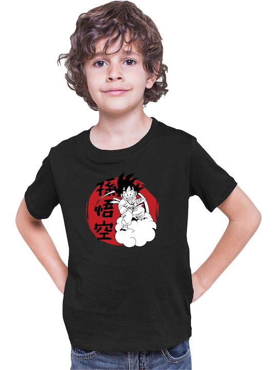 Kid T-shirt Dragon Ball Z Tralala Goku 03 Black