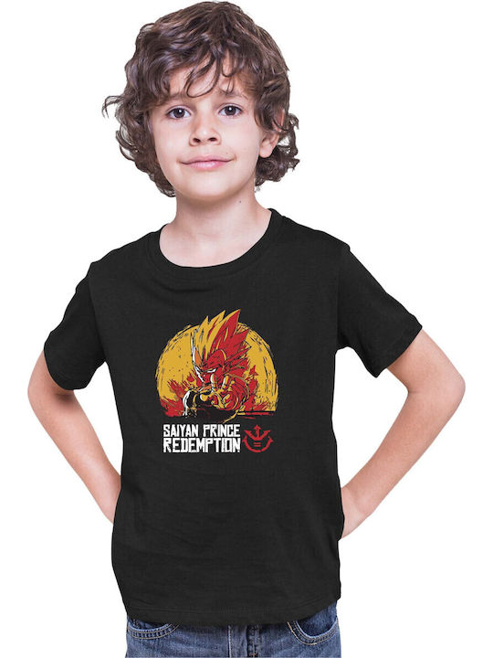 Kid T-shirt Dragon Ball Z Tralala Vegeta Saiyan Prince Black