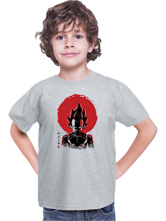 Tricou Copii Dragon Ball Z Tralala Vegeta 03 Gri