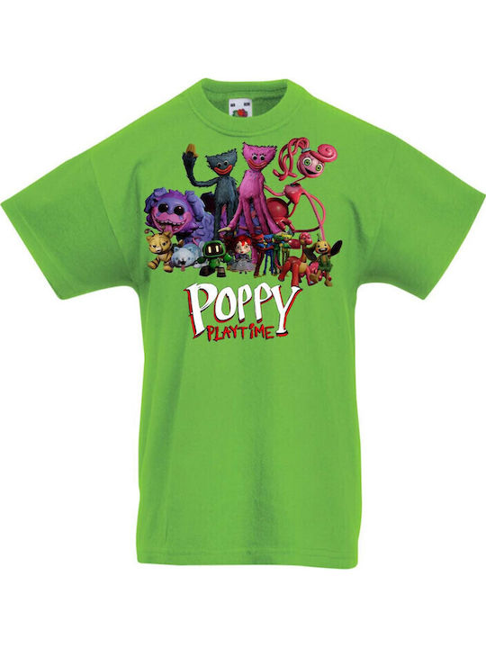 Kinder T-Shirt Poppy Playtime Tralala Limette