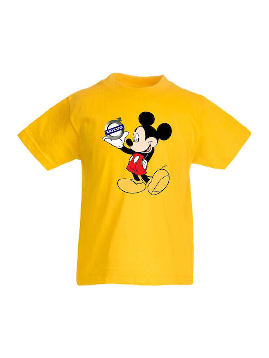 Kid T-shirt Minnie Mouse Mickey Mouse Disney Tralala Mickey Mouse Volvo Yellow