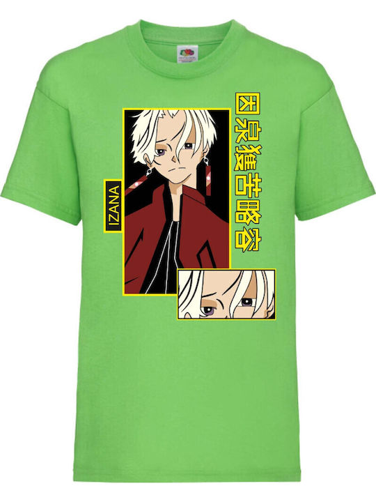 Kid T-shirt Tralala Tokyo Revengers Izana Lime