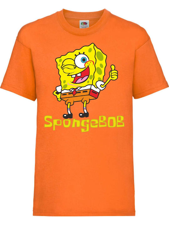 Kid T-shirt Tralala Spongebob 2 Orange