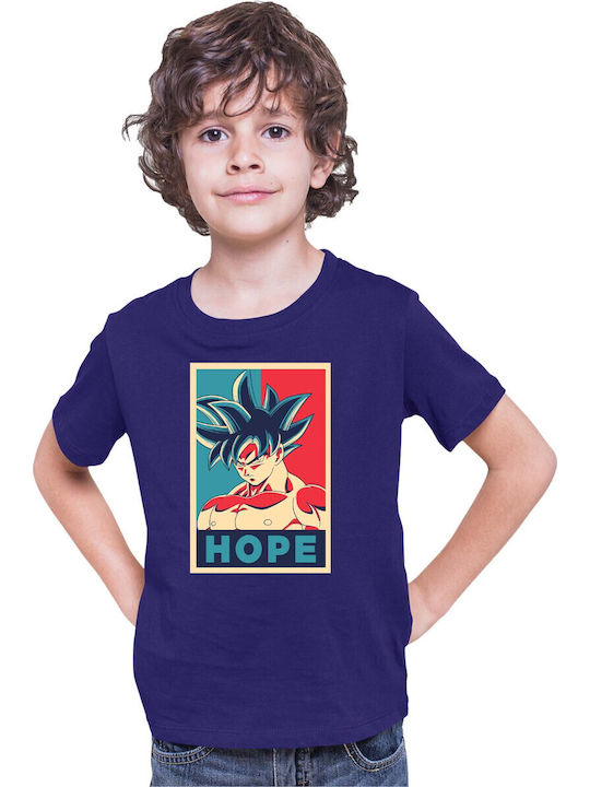 Tricou Copii Dragon Ball Z Tralala Goku Hope Bl...