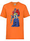 Kinder T-Shirt Manga Anime 01 Tralala Transformers Optimus Prime 01 Orange