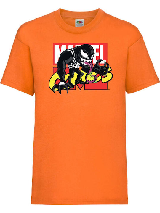 Детска тениска Tralala Marvel Marvel Comics Venom оранжева