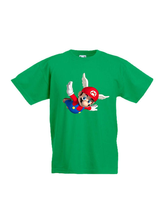 Kinder T-Shirt Tralala Super Mario 5 Grün